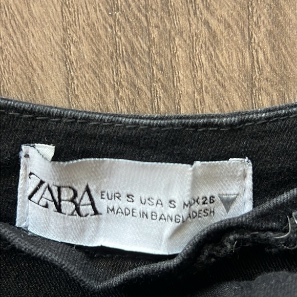 Zara Black denim jumpsuit - Picture 7 of 9